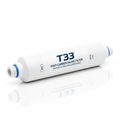 T33 post-carbon inline filter for reverse osmosis systems